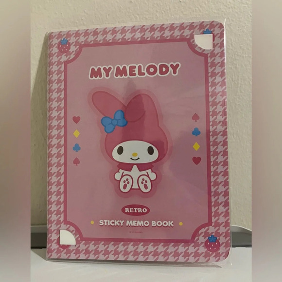 My Melody Memo Book-Style Set of Sticky Notes and Stationery Pages - Picture 3 of 5